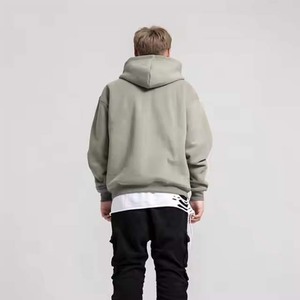 Sudadera con capucha de lana pesada Premium para hombre 100% nuevo algodón diseño ajustado bordado Technics liso teñido para Unisex para primavera - Product Image 2