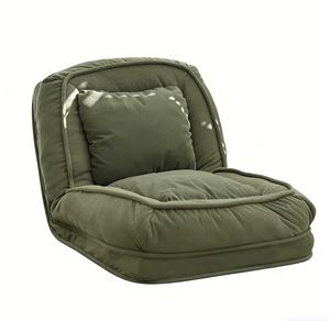 โซฟาพื้นยอดนิยม โซฟาผ้าฝ้ายนุ่มฟู โซฟาพักผ่อนสีเขียวมะกอก โซฟาสำหรับห้องทำงานหรือระเบียง - Product Image 5