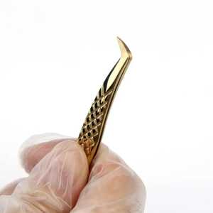 Pinces à cils professionnelles de couleur, pointes en fibre, acier inoxydable, antistatiques, précision, durables pour l'extension des cils - Vente en gros - Product Image 3