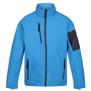 Veste Softshell en toile pour homme sur mesure, coupe-vent, imperméable, grande taille, veste de sport d'extérieur, coupe-vent tendance, décontractée, devant droit - Product Image 3