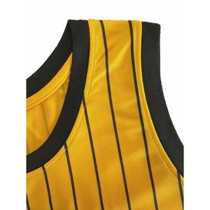 <b>Men's</b> Basketball Jersey, #31 In <b>Yellow</b>, Embroidered & Stitched Basketball Tank Top, Sleeveless Sports <b>Shirt</b> - Product Image 4