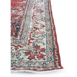 Tapis en laine noué à la main de grande taille, motif médaillon rouge et orange, pour salon, couloir rectangulaire - Pae-2330 - Product Image 4