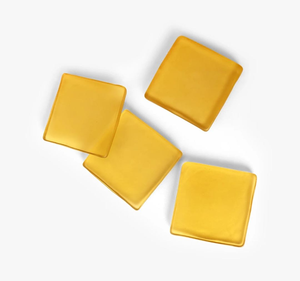 Tradebit Dessous de verre en résine jaune faits à la main, carré en céramique et en plastique avec logo personnalisé pour café et thé Accessoires - Product Image 5