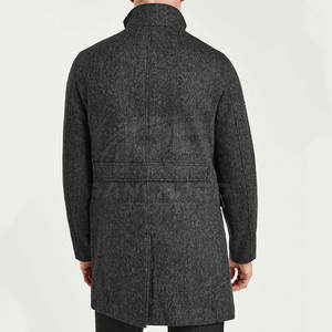 เสื้อโค้ทยาวผู้ชาย เสื้อคลุมกันหนาว อบอุ่นและมีสไตล์ เสื้อโค้ทยาวผู้ชายสำหรับธุรกิจลำลอง ทันสมัย เสื้อโค้ทยาวผู้ชาย - Product Image 3