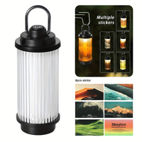 Lampe de camping LED portable, rechargeable par USB, autonomie ultra-longue, intensité réglable, rayon d'éclairage de 5 m, facile à transporter, randonnée