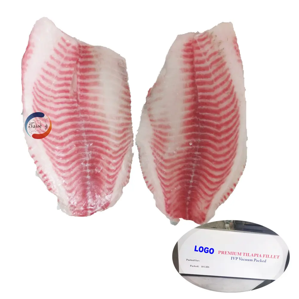 Cina export iqf filetto di pesce Tilapia nero congelato 3-5oz filetto biologico tilapia pesce prezzo all'ingrosso