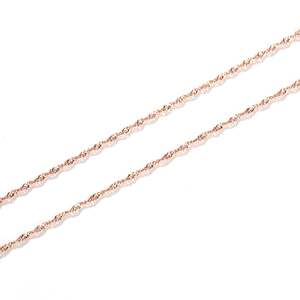 Jeulia Singapore Twisted <b>Rope</b> <b>Chain</b> Sterling Silver Necklace - Product Image 3