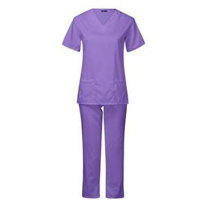 Uniformes médicos de calidad superior para mujer, conjuntos de uniformes de enfermera Scrub unisex para Hospital, venta al por mayor, ODM personalizado - Product Image 1