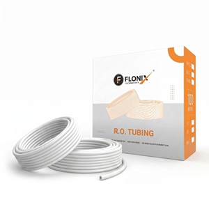 Tuyau flexible en plastique de qualité alimentaire Flonix Technology pour système de filtration d'eau RO, 1/4 pouce, blanc/bleu, 300 m, stable - Product Image 1