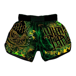 Pantalones Cortos de Muay Thai de Competición Profesional con Diseño Personalizado OEM |   Pantalones Cortos de Boxeo Duraderos con Abertura Lateral para Entrenamiento y Combate - Product Image 2