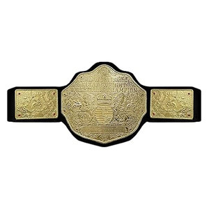 Big Gold Wrestling Championship Title Belt Class One Adultos 4mm Aleación de zinc Placa de metal Correa de cuero de imitación Ajuste ajustable - Product Image 6