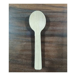 Cuillères polyvalentes biodégradables en feuille de palmier Couverts jetables écologiques pour toutes les occasions pour une utilisation de dessert de petite capacité - Product Image 4