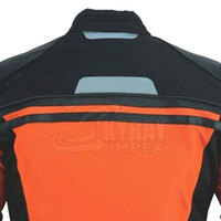 Veste en cuir pour motocyclette Support dorsal Vêtements de course automobile pour hommes Quantité Veste de carrosserie personnalisée