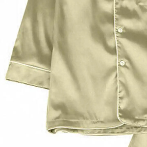 Vêtements de nuit en coton bambou personnalisés OEM pour hommes, pyjamas, ensemble short et short à manches courtes pour l'été, vêtements de nuit, ensemble de pyjama pour hommes, ensemble de shorts deux pièces - Product Image 3