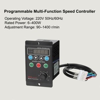 Regulador de Velocidad de Motor AC Multifuncional y Programable, Interruptor Electrónico de 6-250W, Controlador Inteligente de Velocidad de Motor