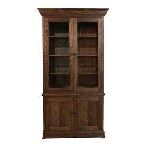 Muebles de Cocina Clásicos y Modernos, Combinación de Armarios de Madera de Caoba con Puertas de Vidrio para su Hogar a Precios Competitivos - Product Image 3