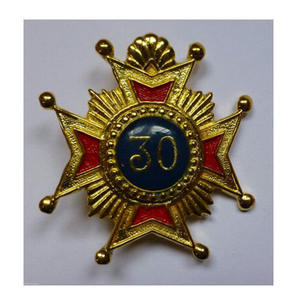 MASON MASTER GRAND OF CEREMONIES BLUE LODGE COLLAR JEWEL GOLD <b>METAL</b> GRAND TYLER COLLAR JEWEL IN GOLD TONE NEW TOP Freemason - Product Image 3