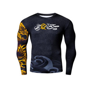 Rashguards Personnalisez Votre Propre Impression BJJ Protection UV Rash Guard No Gi Jiu Jitsu Rashguards MMA Chemises de compression personnalisées - Product Image 1