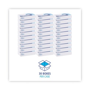 Boardwalk 2-Ply <b>Soft</b> Facial Tissue Eco-Friendly White Flat <b>Box</b> 30/Carton for Home Office Use - Product Image 6