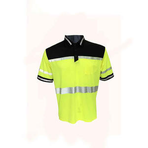 Camisa DE SEGURIDAD reflectante de alta visibilidad hecha a medida con mangas cortas para hombres 2025 Polo DE SEGURIDAD personalizado ropa al aire libre - Product Image 4