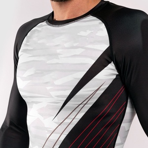 เสื้อว่ายน้ำแขนยาวป้องกัน UV สำหรับผู้ชายเสื้อฟิตเนสดำน้ำชายหาดแห้งเร็วป้องกัน UV - Product Image 5