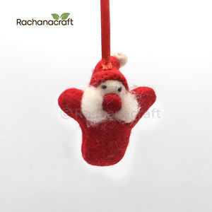 Adorno de muñeco de nieve hecho a mano elegante para decoración navideña Decoraciones navideñas de fieltro únicas-Venta al por mayor de fábrica - Product Image 6