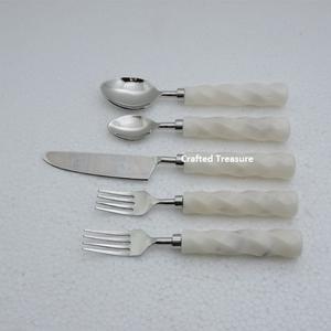 ชุดเครื่องใช้บนโต๊ะอาหารด้ามจับกระจกทำจากเรซินชุดรับประทานอาหารสำหรับร้านอาหารงานแต่งงานสุดหรูงานหัตถกรรมคุณภาพ - Product Image 4