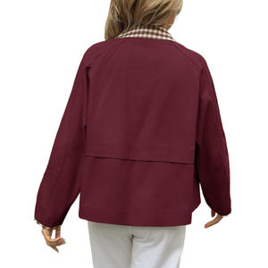 แจ็กเก็ตผ้าฝ้ายสำหรับผู้หญิงเสื้อแจ็กเก็ตผ้าฝ้ายเนื้อผ้าระบายอากาศได้ดีล่าสุดผลิตจาก2025 - Product Image 2