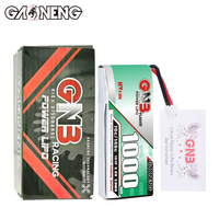 GAONENG GNB Baterai LiPo Berkualitas Tinggi 1000mAh 1S 3.8V HV 70C dengan Colokan PH2.0 Soft Pack untuk Drone FPV Mini 1.6 Inci 2 Inci