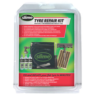Kit de réparation d'urgence pour pneus de VTT et UTV avec lacets de réparation et kit Slime - Product Image 1