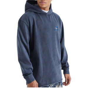 Wholesale Price Breathable Blank Oversized Distressed <b>Hooded</b> Terry Custom Acid Wash Cropped Pullover Hoodies for Men - Product Image 5