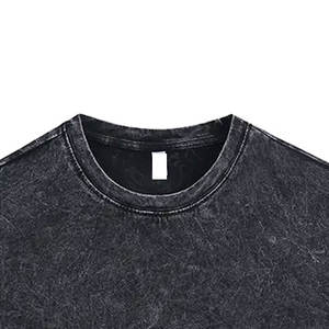 Servicio OEM Camisetas Ligeras para Hombre con Lavado Ácido, Camisetas Ajustadas de Moda para Hombre con Lavado Ácido - Product Image 3