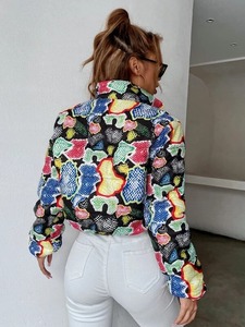 Top produit tendance veste bouffante pour femme fermeture éclair complète manches longues coupe-vent hiver chaud veste à bulles pour femme - Product Image 2