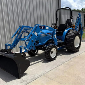 Tracteur de ferme LS MT225E avec attelage de pelle rétro LS LB2100, moteur diesel 4x4 de 93 heures, prise de force 540, attelage à 3 points, livraison gratuite - Product Image 1