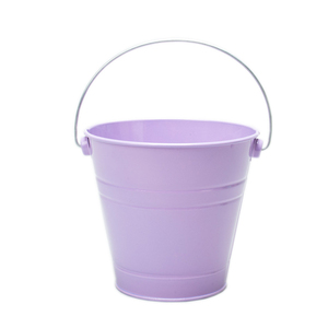 Pot de jardinière en métal de couleur bleue utilisant pour la décoration extérieure intérieure faite à la main en vrac balcon panier de fleurs décoratif avec poignée - Product Image 2