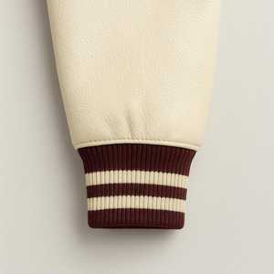 Varsity Jacket Wool & Leather Sleeves Custom Letterman Streetwear Fashion Varsity Jackets with Embroidered Technic - Product Image 4