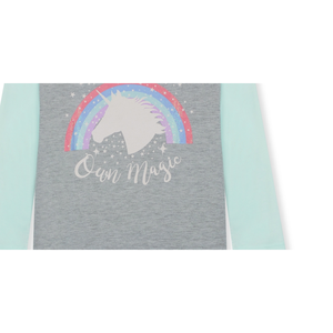 Set 2 Pezzi in Cotone Biologico per Bambina Max & Olivia, Camicia da Notte a Maniche Lunghe con Mascherina per Dormire, Taglia Piccola - Product Image 3