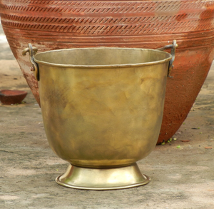 Refroidisseur de vin de luxe en aluminium pur fantaisie en laiton vintage pour les fêtes de mariage et bar restaurant refroidisseur de bouteille de bière et support - Product Image 1