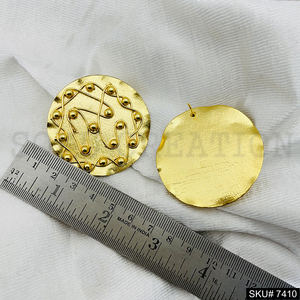 Mode 18k Plaqué Or Bijoux En Acier Inoxydable Pour Les Femmes Déclaration Léger Évider Grand Grand Épais Hoop Boucles D'oreilles - Product Image 5