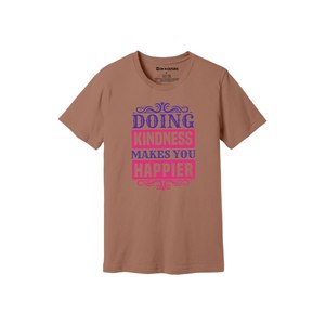 Kindness Themes Print 100%cotton Fabric T-shirt 160-180 to Heavy GSM 12 Color Available Customized Your Own Design & Placement - Product Image 2