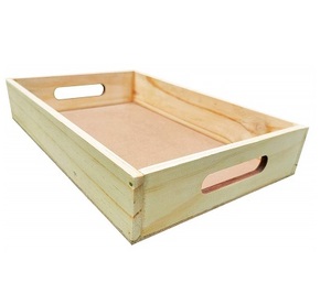 Plateau en bambou naturel et en bois pour la cuisine et le salon Plateau de service pour aliments et fruits à usage domestique - Product Image 4