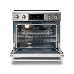 Hyxion <span class=keywords><strong>Horno</strong></span> eléctrico de acero inoxidable de 36 pulgadas 5 Estufa de <span class=keywords><strong>cerámica</strong></span> 6.0Cu. Ft. Capacidad <span class=keywords><strong>para</strong></span> uso <span class=keywords><strong>doméstico</strong></span> Instalación independiente - Product Image 5