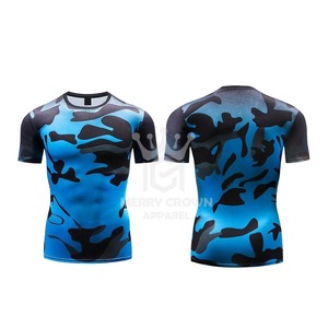 T-shirts de compression sublimés pour hommes de qualité Pro Chemises de compression de performance personnalisées Fourniture directe du fabricant - Product Image 6