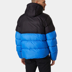 Veste d'hiver en duvet Veste européenne à capuche 100% Polyester col montant rembourré en duvet Vestes d'hiver grande taille pour hommes - Product Image 2
