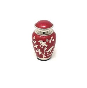 Urnas de cremación de metal hechas a mano con tema de lujo para cenizas humanas, fabricante al por mayor, urnas de metal decorativas personalizadas - Product Image 5