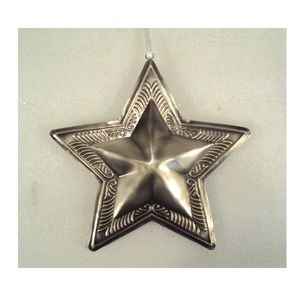 Nickel Finished Metal <b>Hanging</b> <b>Star</b> Ornaments For Home Christmas X Mas Tree Decorative <b>Hanging</b> Ornaments - Product Image 6