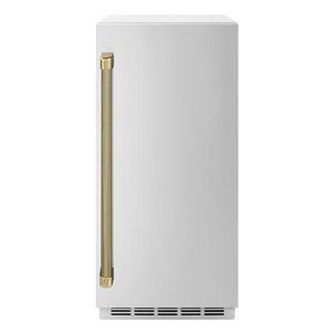 Machine à glaçons en cubes de 15 pouces la plus vendue avec pompe de vidange et porte en acier inoxydable massif ICCD-ST-15 - Disponible en stock - Product Image 1