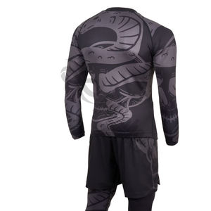 Custom Sublimation Designs <b>Rash</b> <b>Guard</b> Whole Sales Cheap High Quality BJJ and MMA <b>Rash</b> <b>Guard</b> Jiu Jitsu <b>Rash</b> <b>Guard</b> - Product Image 4