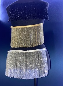 <b>Beaded</b> <b>Fringe</b> Trim Colorful <b>Fringe</b> - Product Image 2