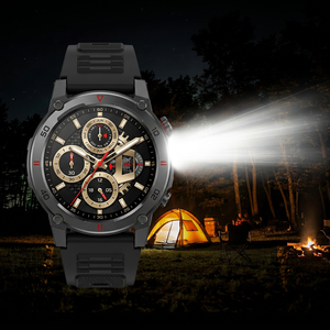 Montre connectée Sower avec écran IPS de 1,52 pouce, Bluetooth, fréquence cardiaque, pression artérielle, boussole, suivi de la forme physique, montre de sport unisexe - Product Image 5